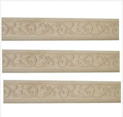 Custom Carved Soild Wood Interior Decorative Wall Moulding Home Decorative Wood Architrave Moldings