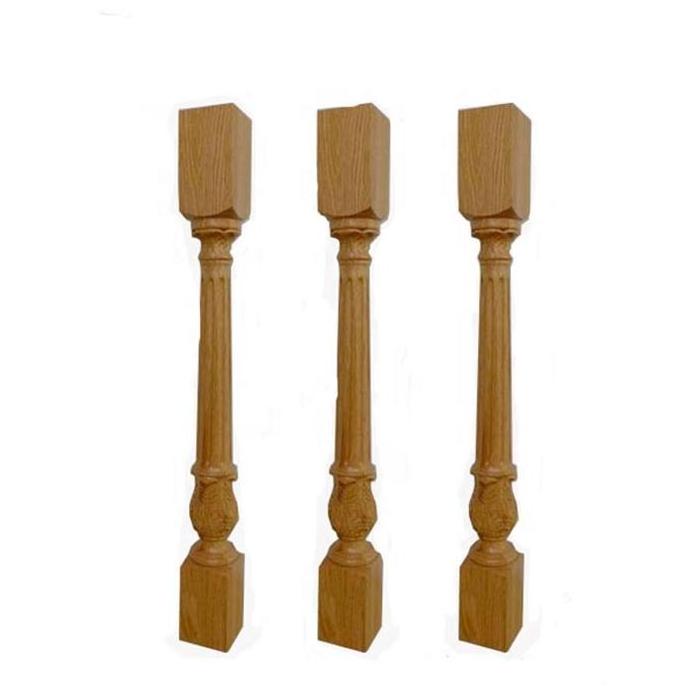 Wooden Baluster Exterior Spindles Balusters Solid Wooden Stair Handrails Terrace Baluster