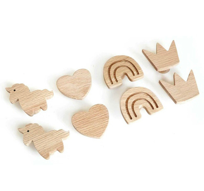 Wooden Animal Cabinet Knobs Decorative Wood Dresser Knobs with Screws Dresser Pulls Wood Marine Woodland Animals Knobs Furniture