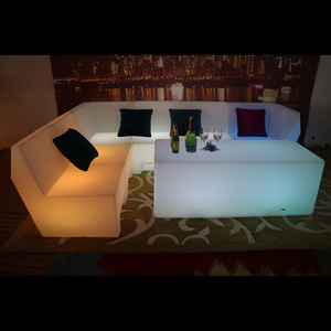 innovative and creative products led light bar furniture sofa rgb colors illuminated lounge furniture