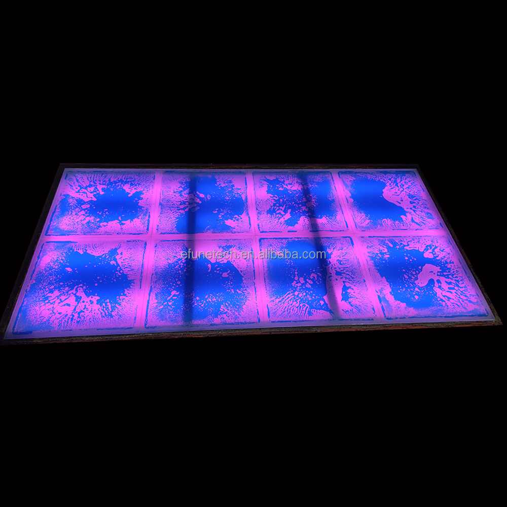 Custom Made New Sensory Led Liquid Lava Floor Nontoxic Light Up Gel Floor Tiles Sensory Texture Liquid Led Floor Tile