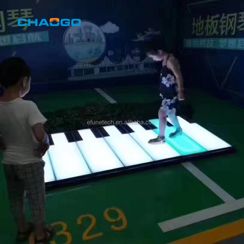 hot sale commercial outdoor led fascinating giant floor piano dancing walking interactive floor piano