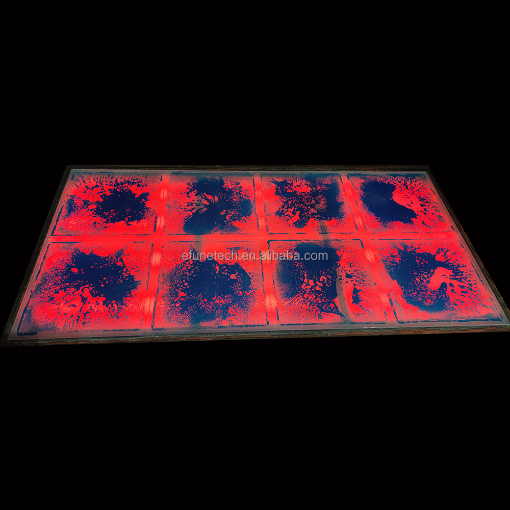 Custom Made New Sensory Led Liquid Lava Floor Nontoxic Light Up Gel Floor Tiles Sensory Texture Liquid Led Floor Tile