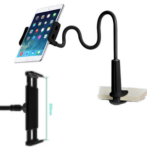 Stay at home use flexible folding pad tablet phone holder fixed clamp on desk table multifunctional phone holder