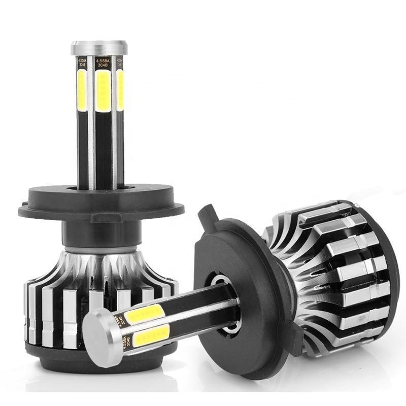 Hot sell H4 LED Car Lights 6 Sides COB LED Headlight  6000K 8000LM Led Headlight bulb H4 H7 H11