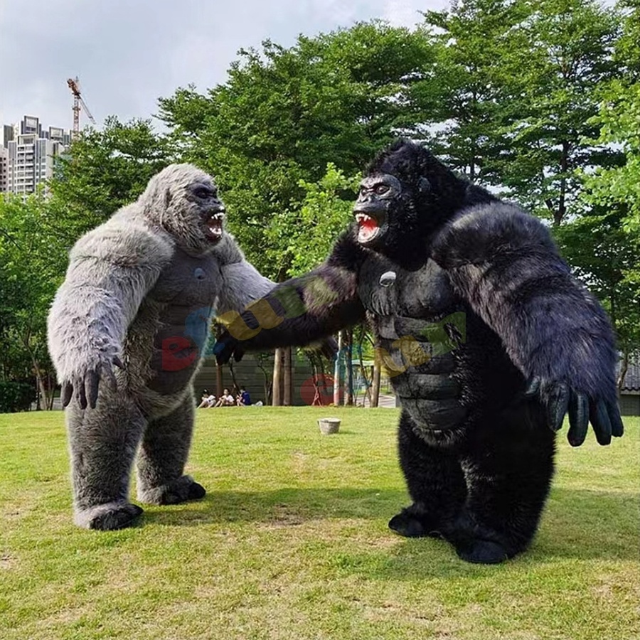 efun High quality cosplay Giant gorilla inflatable King Kong mascot costume 2m 2.6m 3m cheap inflatable gorilla cartoon costume