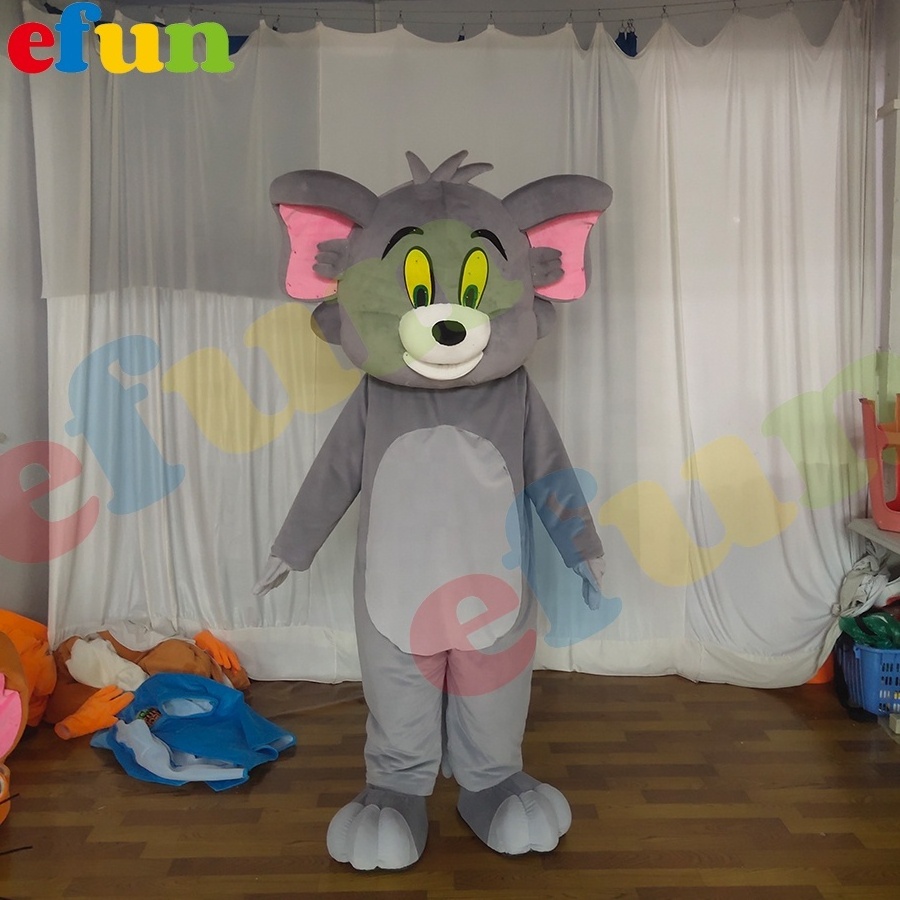 Efun MOQ 1 PC Popular custom cartoon Tom Cat And Jerry Mouse mascot costume Funny cat and mouse mascot for sale