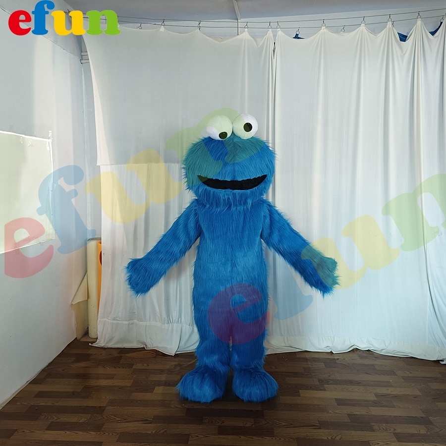 Efun MOQ 1 PC Custom Adult size Plush Elmo Cookie Monster Mascot Costume Halloween Mascotte for Party Cosplay costume