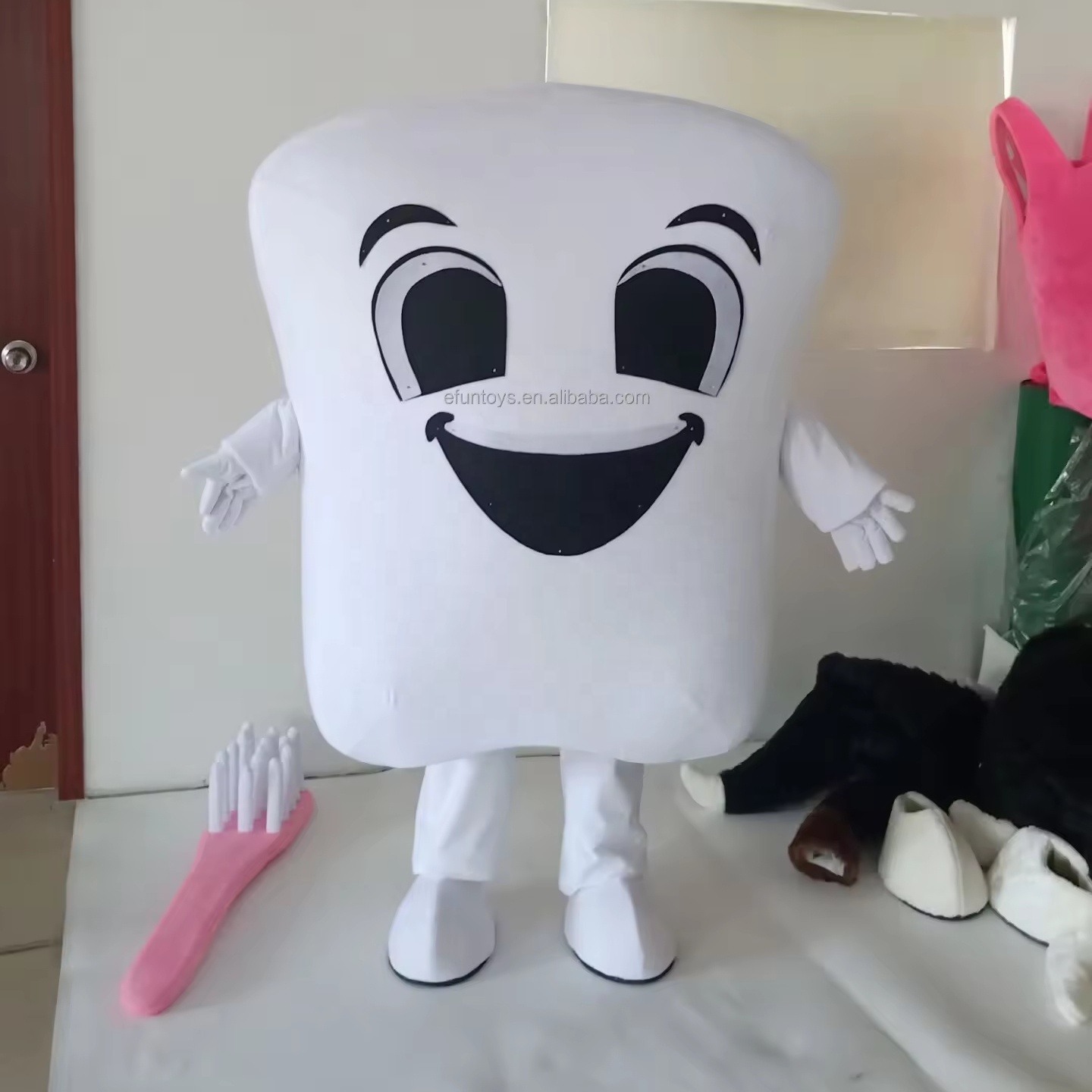 Efun MOQ 1 PC Custom tooth shape mascot cosplay costume cartoon tooth  shape character mascot for Public service publicity