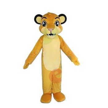 Efun MOQ 1 PC Custom Adult Size Cartoon brown Leopard mascot simba costume Plush Cosplay animal Mascot Costume for sale