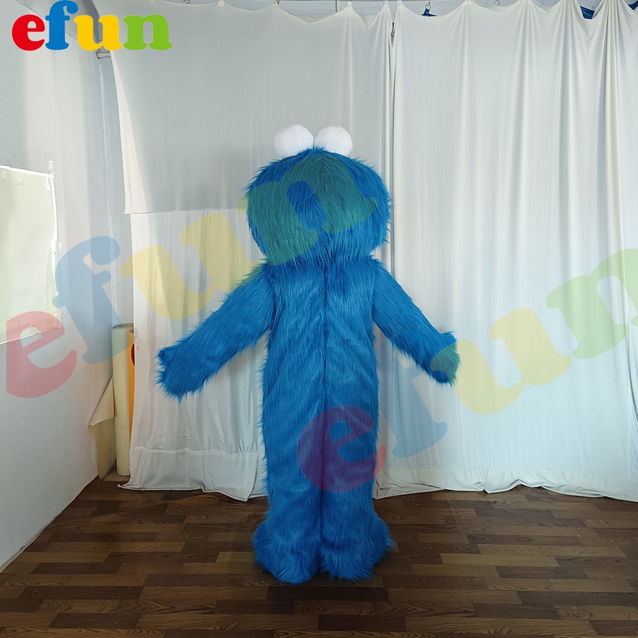 Efun MOQ 1 PC Custom Adult size Plush Elmo Cookie Monster Mascot Costume Halloween Mascotte for Party Cosplay costume