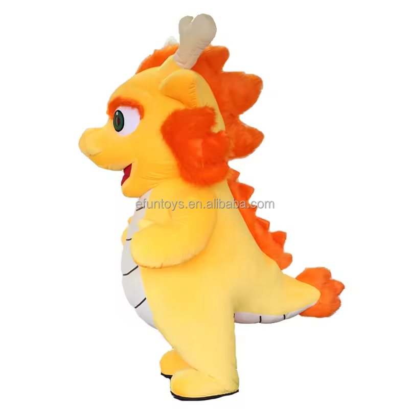 efun MOQ 1 PCS 2024 Inflatable Dragon Mascot Costume for Adult Kids Cosplay Dragon Suit cartoon mascot Fancy Furry Party