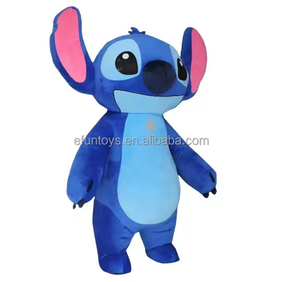 efun MOQ 1 PCS Popular cartoon character inflatable Stitch mascot costume for adult stitch mascot costume for sale