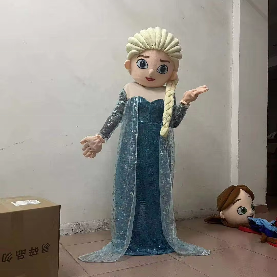 Efun Promotional custom mascot costume frozen elsa costume for adult