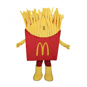 Efun MOQ 1 PC Hot sale Custom walking cartoon McDonalds KFC Fast Food Theme French Fries Mascot Costume for promotional sale