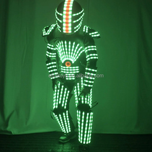 Bar LED Robot Costumes Cosplay Stage Performance Clothes Colorful Jacket With Laser Gloves LED Clothing Suit For Nightclub Party