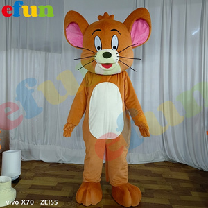 Efun MOQ 1 PC Popular custom cartoon Tom Cat And Jerry Mouse mascot costume Funny cat and mouse mascot for sale