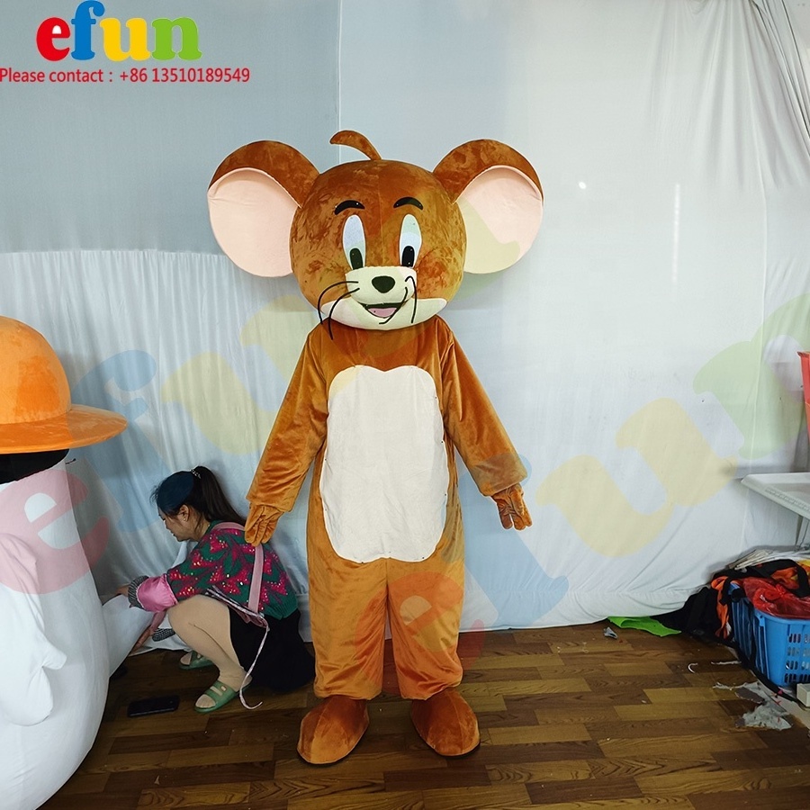 Efun MOQ 1 PC Custom Classic cartoon character Costume Plush Tom And Jerry Mascot Costume  For Sale