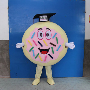 Efun MOQ 1 PC Doughnut Food Theme Mascot Costume Dessert Costume Plush Cartoon Popcorn Food Mascot Walking Cartoon Costume Props