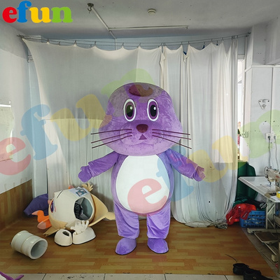 Efun MOQ 1 PC Custom plush seal mascot costumes walking ocean sea theme animal costume for sale