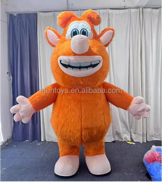 efun 2m 2.6m custom Different colors cool mouse Buba mascot costume inflatable walking mouse mascot costumes for sale