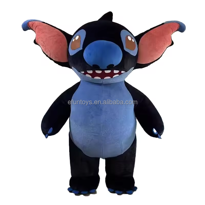 efun Christmas Festival Party Genie Monster Inflatable stitch Cosplay Adult Walking Halloween Giant Inflatable Costumes Mascot