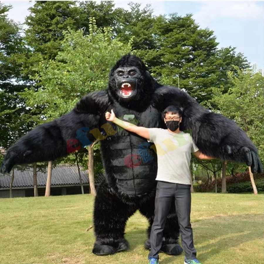 efun High quality cosplay Giant gorilla inflatable King Kong mascot costume 2m 2.6m 3m cheap inflatable gorilla cartoon costume