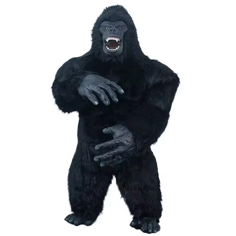 Efun MOQ 1 PCS Newest Inflatable Moving King kong black grey Gorilla mascot cosplay Suit Mascot Costumes for Halloween Party