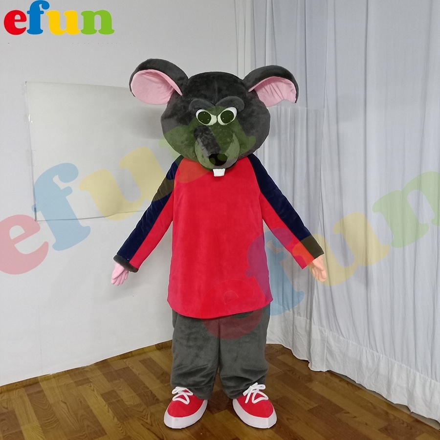 Efun MOQ 1 PC Advertising New Fashion plush Mouse Costume walking cartoon animal Mascot Costume for Party Halloween