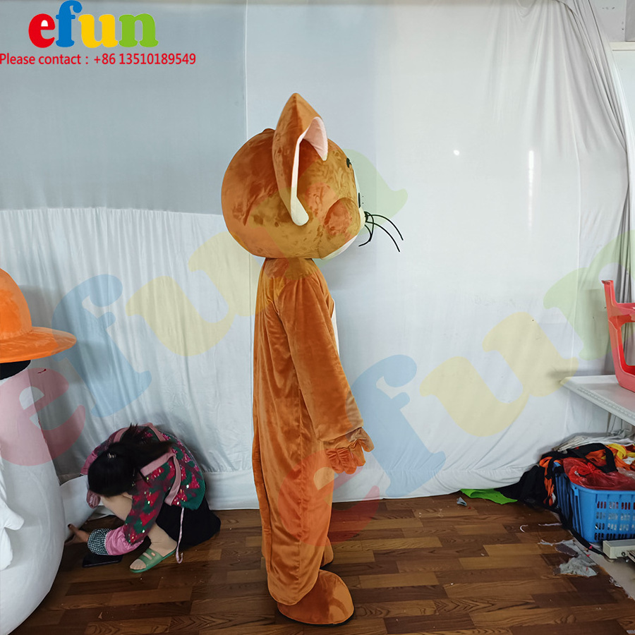 Efun MOQ 1 PC Custom Classic cartoon character Costume Plush Tom And Jerry Mascot Costume  For Sale