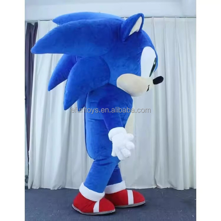 efun 2m 2.6m  High quality Inflatable Sonic Mascot costume Holiday Carnival  Cosplay Party Inflatable Hedgehog costume for sale