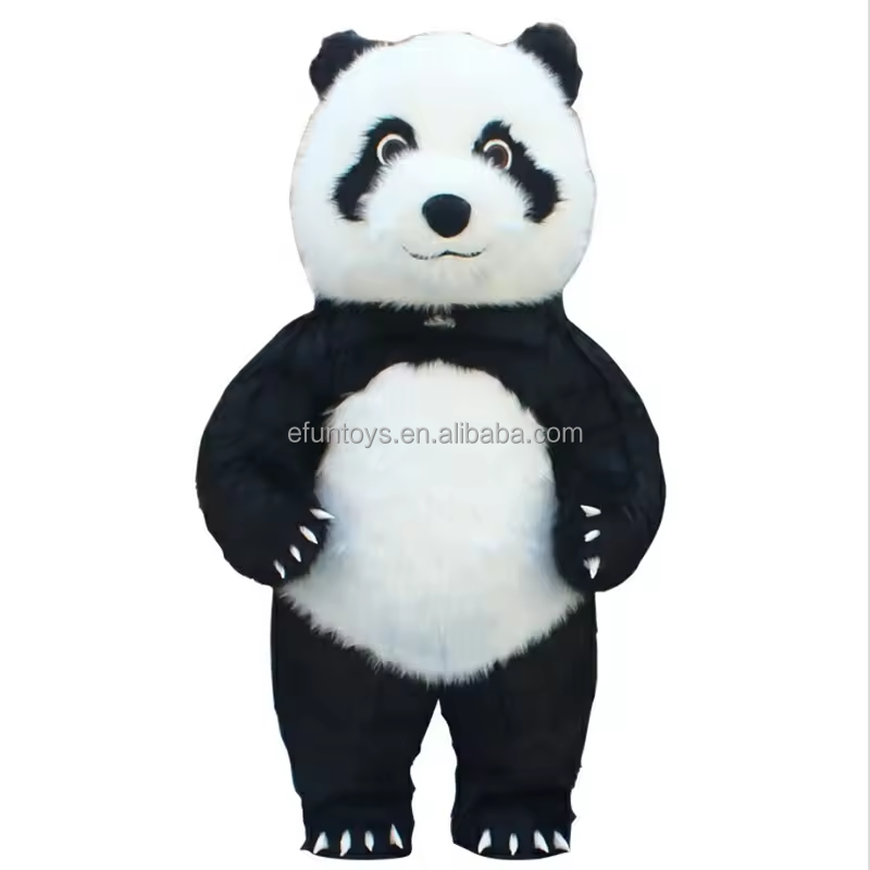 efun MOQ 1 PC Hot sale Walking inflatable Cartoon Polar Bear panda costume Custom giant inflatable panda mascot costume for sale