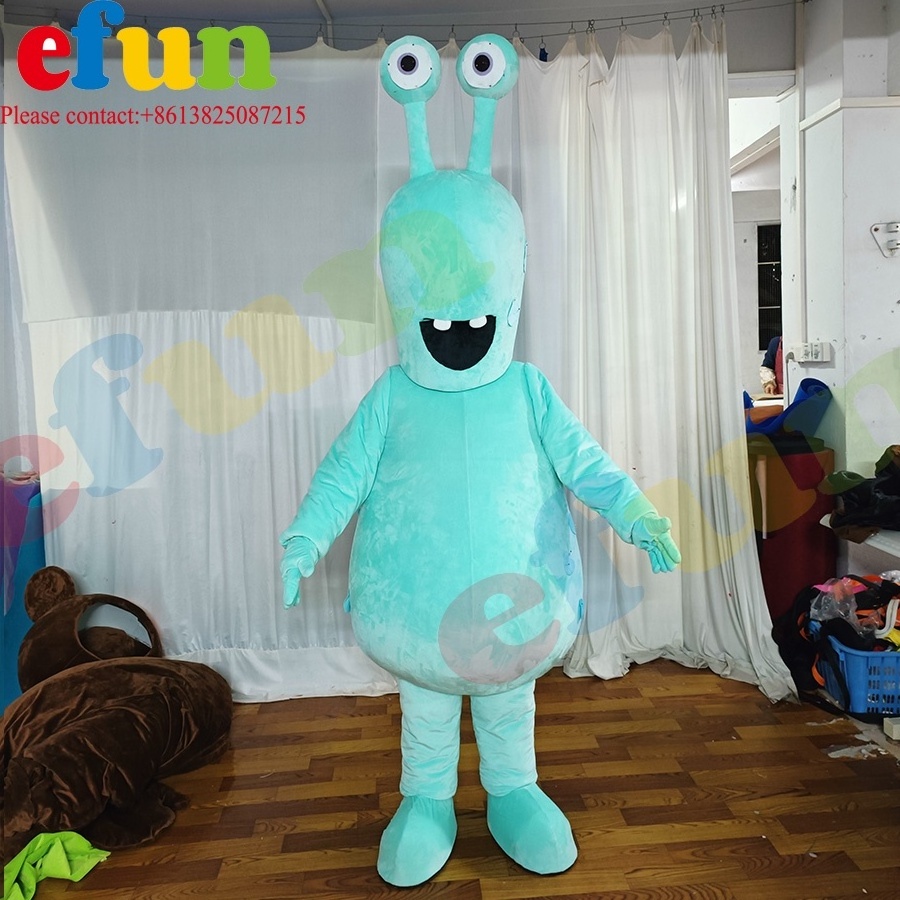 Efun MOQ 1 PC Custom Cartoon Snail Mascot Costume Cute Snail Adult Mascot for party