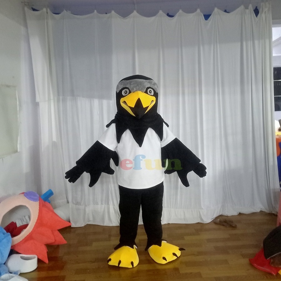 Efun MOQ 1 PC Christmas Dress Halloween Performance costume Plush Adults Cosplay Costume Eagle Cartoon Mascot Costume for sale