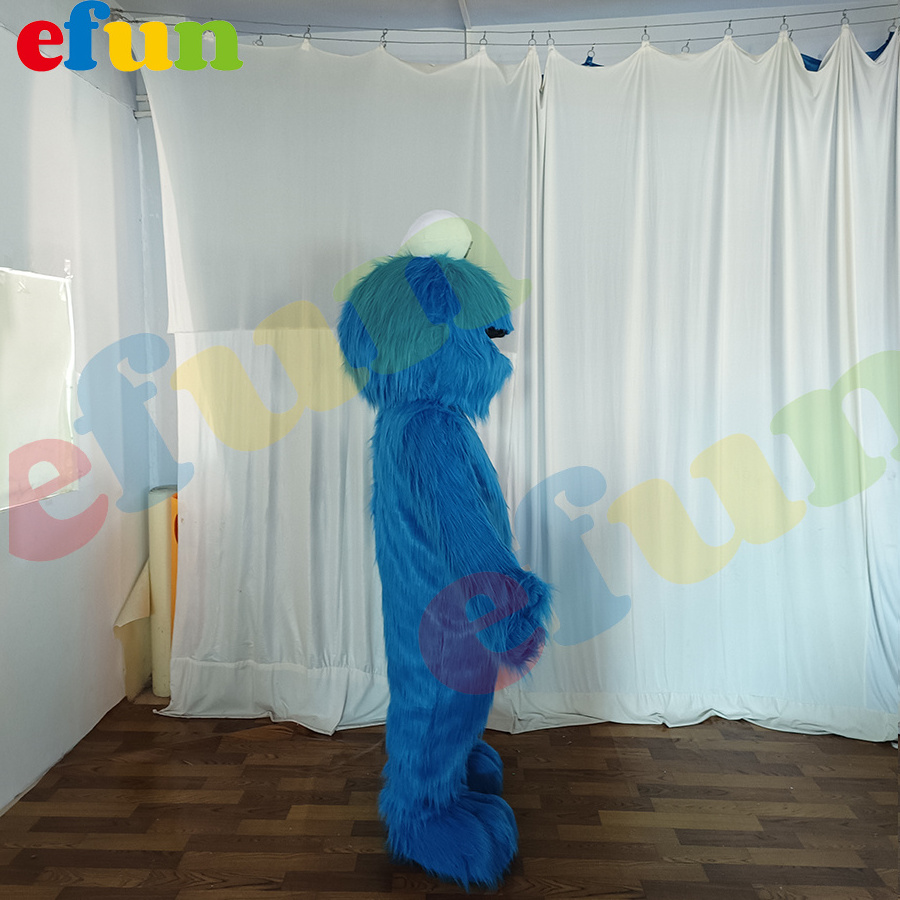 Efun MOQ 1 PC Custom Adult size Plush Elmo Cookie Monster Mascot Costume Halloween Mascotte for Party Cosplay costume