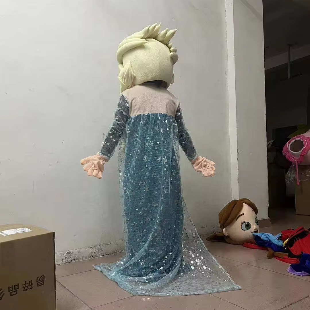 Efun Promotional custom mascot costume frozen elsa costume for adult