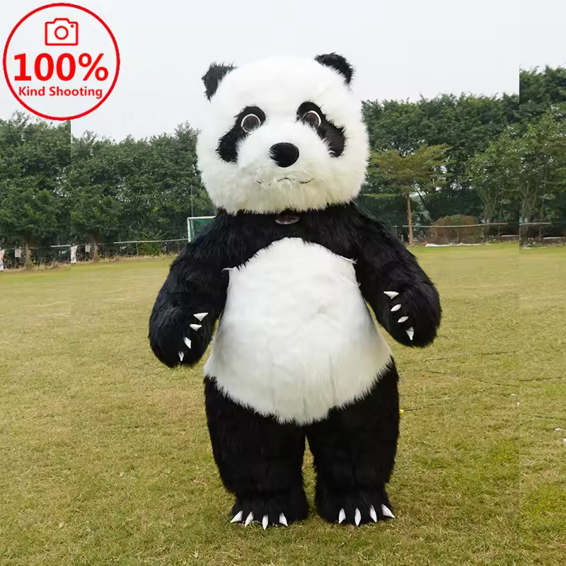 Efun MOQ 1 PCS Inflatable Panda Polar Bear Costume Mascot Halloween Adult Cosplay Dress Giant Inflatable Polar Bear Costume