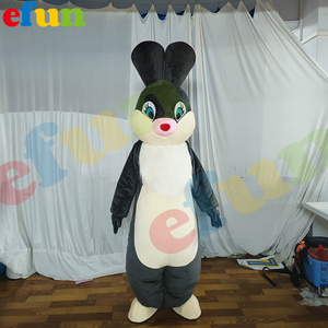 Efun MOQ 1 PC Hot Plush Cartoon Cosplay Easter Party Bunny Animal Mascots Customized Adult Rabbit Bunny Mascot Costumes