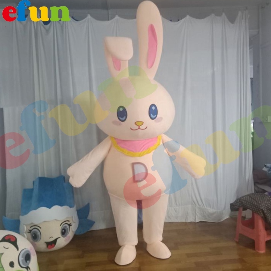 Efun MOQ 1 PC Halloween Christmas Easter Rabbit Advertising Adults Rabbit Mascot Costume For Kids Party Entertainment Event