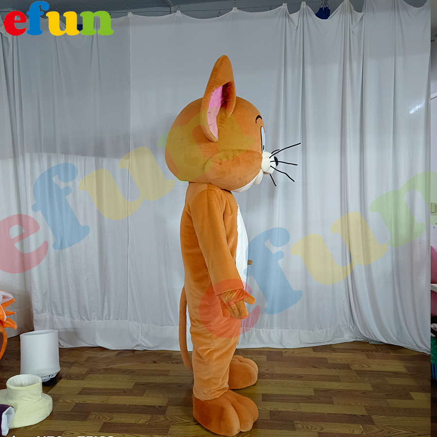 Efun MOQ 1 PC Popular custom cartoon Tom Cat And Jerry Mouse mascot costume Funny cat and mouse mascot for sale