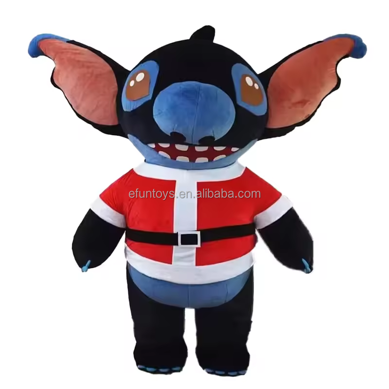 efun Christmas Festival Party Genie Monster Inflatable stitch Cosplay Adult Walking Halloween Giant Inflatable Costumes Mascot