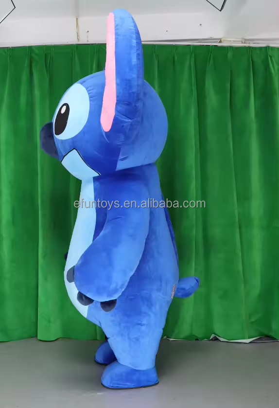 efun MOQ 1 PCS Popular cartoon character inflatable Stitch mascot costume for adult stitch mascot costume for sale