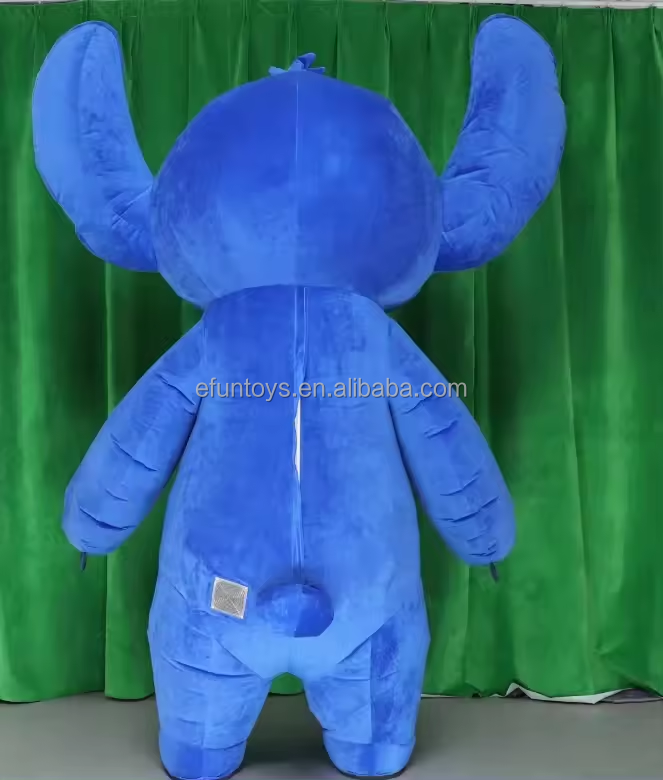 efun MOQ 1 PCS Popular cartoon character inflatable Stitch mascot costume for adult stitch mascot costume for sale