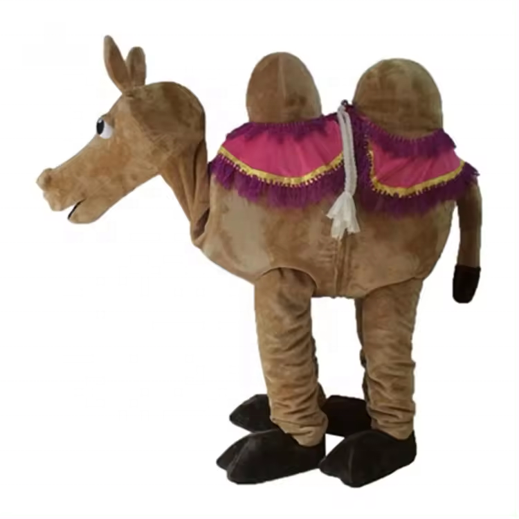 Efun MOQ 1 PC  EVA inner model Camel Double Wear Adult 2 Person Camel hand made Mascot Costume cartoon cosplay costume for sale