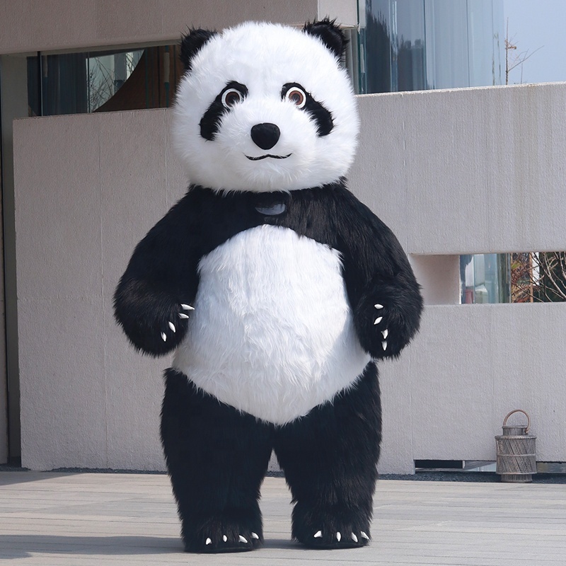 efun MOQ 1 PCS Inflatable Giant Panda Polar Bear Mascot Costume for party walking animal polar bear costume for sale in stock