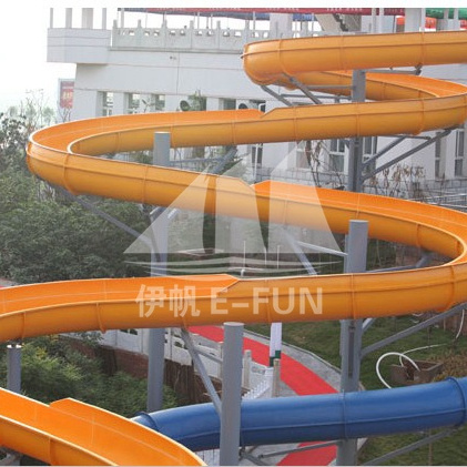 Water Slide for Resort Long Fiberglass Outdoor