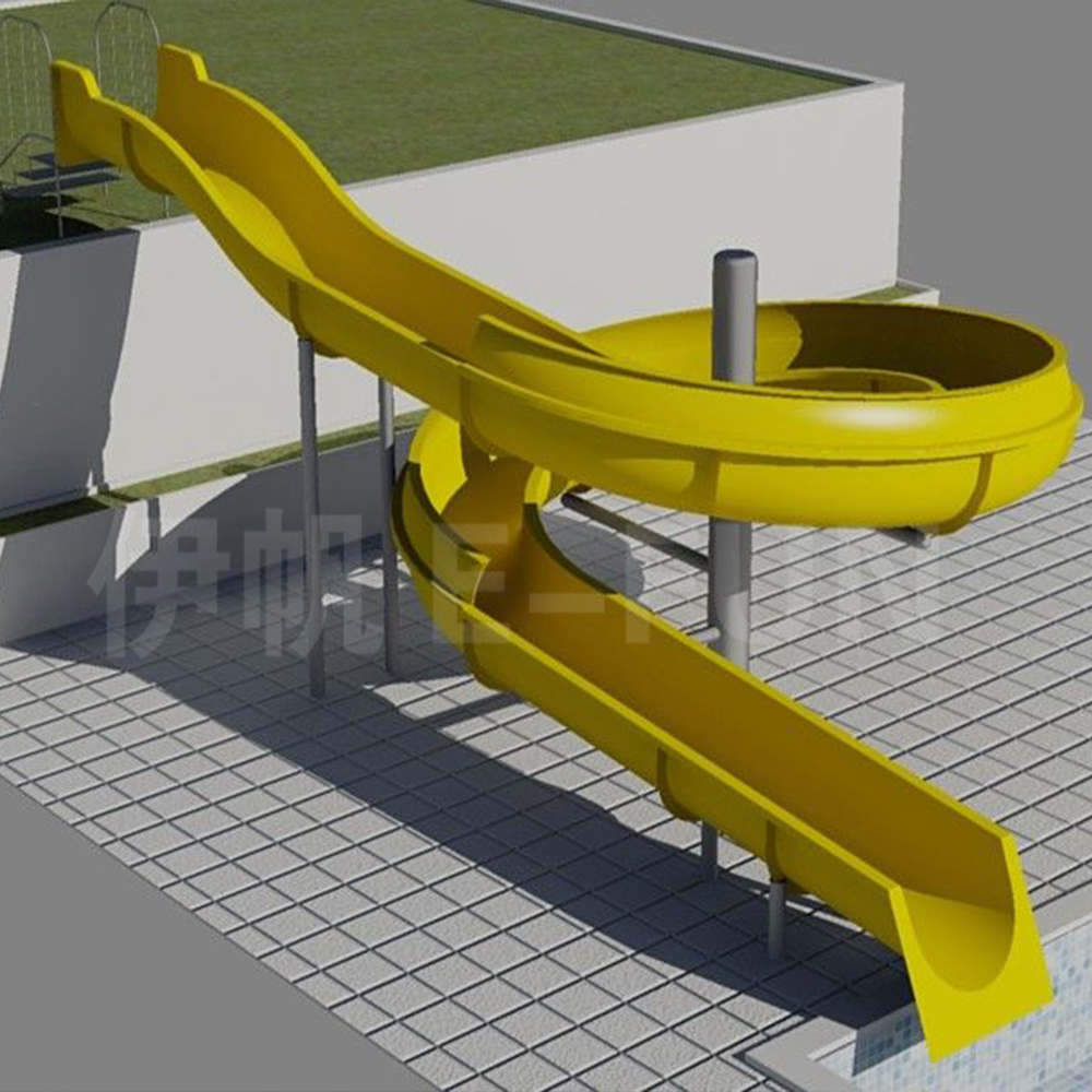 Professional Manufacturing Fiberglass Water Slide for Sale Swimming Pool Slide