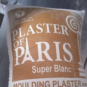 Egypt High Quality Gypsum powder plaster Of Paris 40 kg POP White Cement  Gypsum for Mombasa Port Kenya