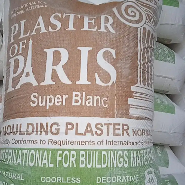 High Quality Plaster Of Paris 40 kg POP White Cement to Tema port Ghana Gypsum Plaster