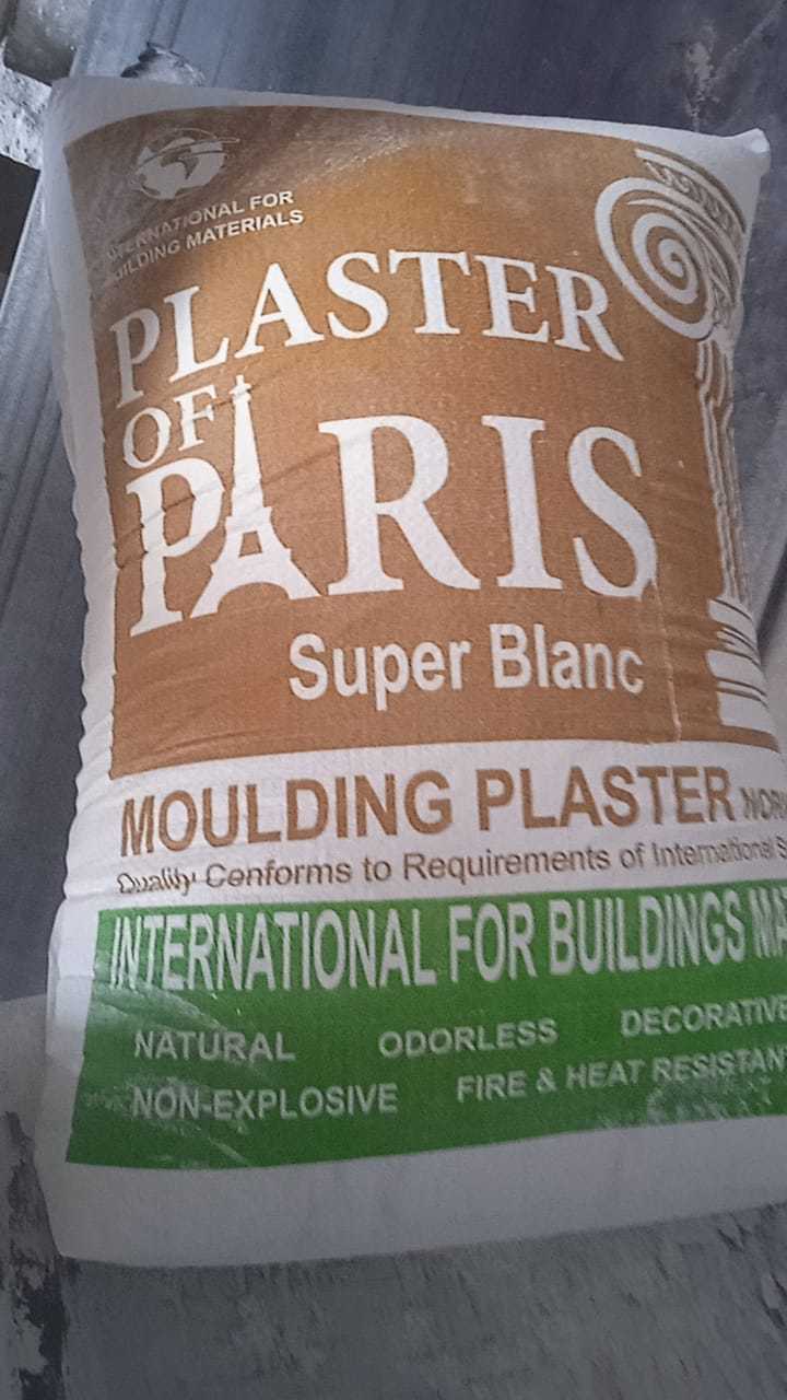 High Quality Plaster Of Paris 40 kg POP White Cement to Tema port Ghana Gypsum Plaster